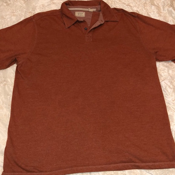 MEN - Orange Polo Shirt - Size Large - Picture 1 of 6